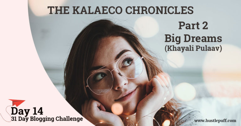 The Kalaeco Chronicles – 2 – Big Plans or Khayali Pulaav